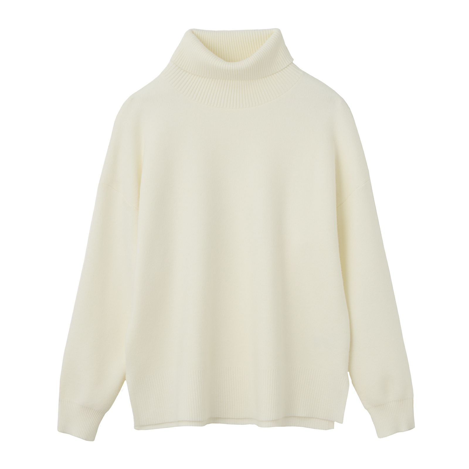 洗える・保温　マシュマロタッチ　タートルネックプルオーバー