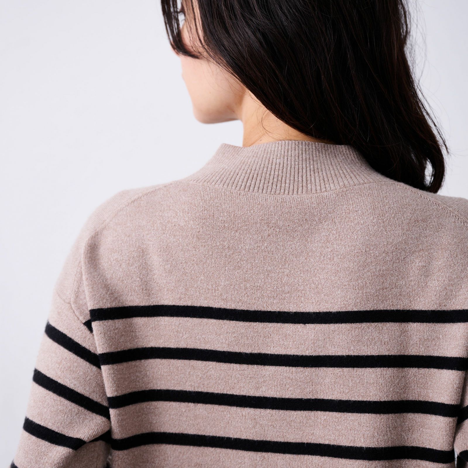 洗える・保温　マシュマロタッチ　モックネックプルオーバー