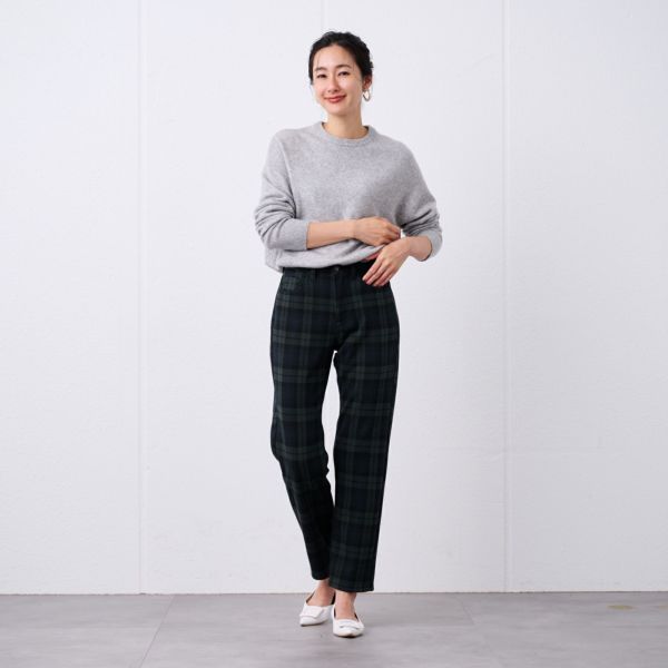 アルガンオイル　裏シャギーストレートパンツ