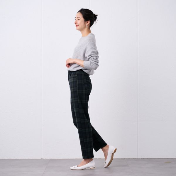 アルガンオイル　裏シャギーストレートパンツ