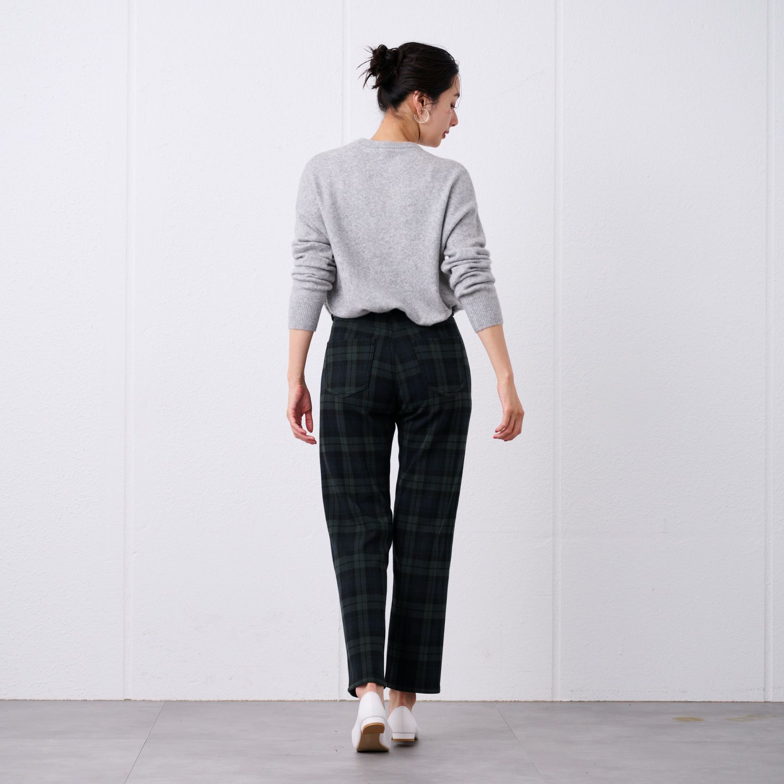 アルガンオイル　裏シャギーストレートパンツ