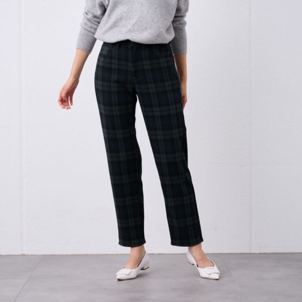 アルガンオイル　裏シャギーストレートパンツ