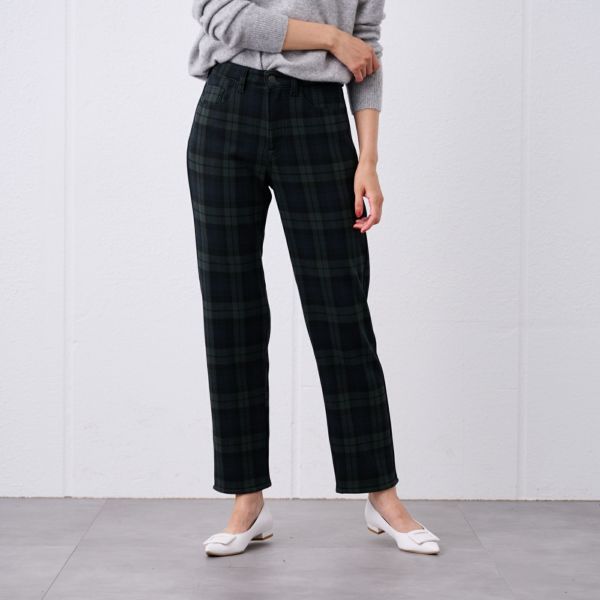 アルガンオイル　裏シャギーストレートパンツ