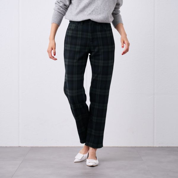 アルガンオイル　裏シャギーストレートパンツ