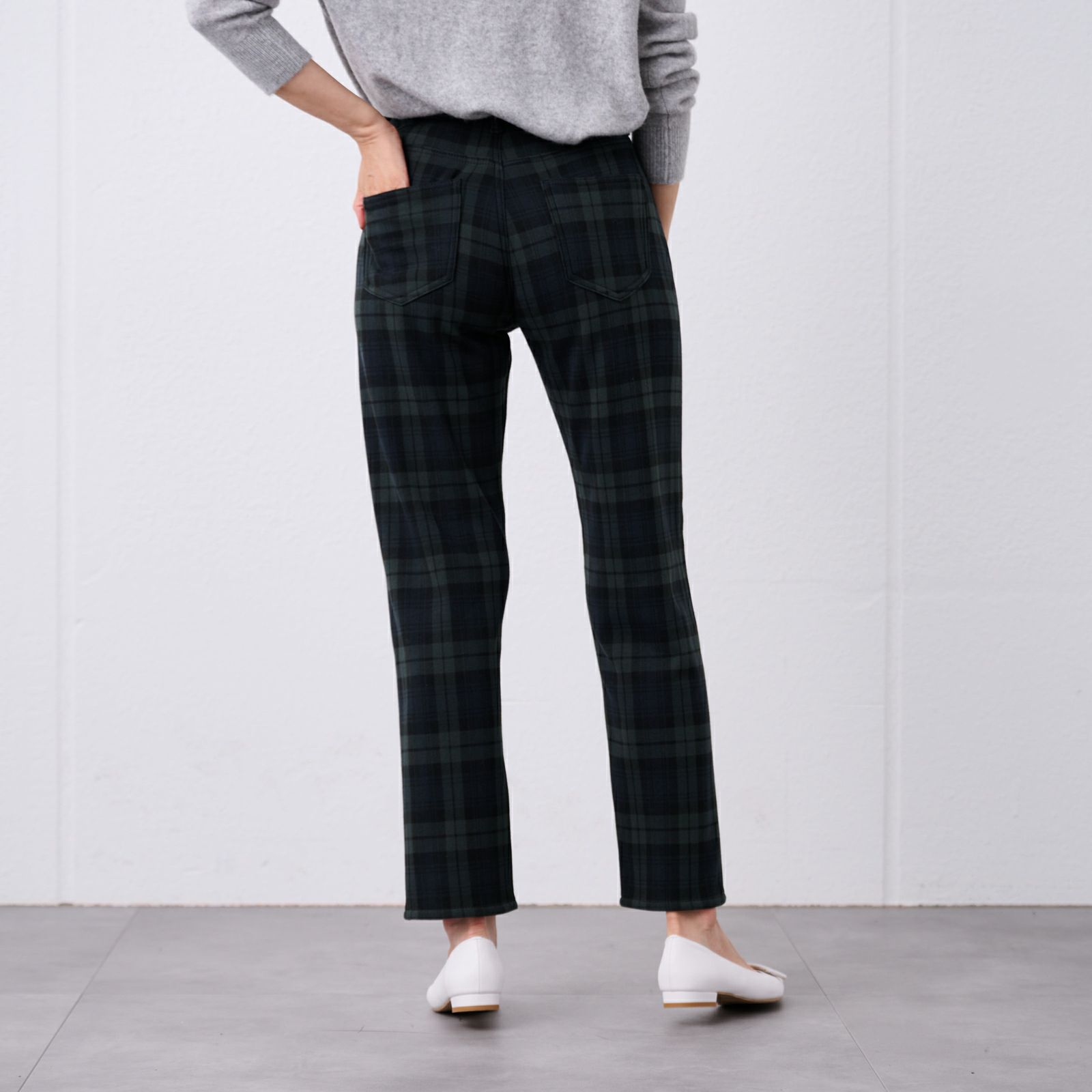 アルガンオイル　裏シャギーストレートパンツ