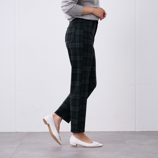 アルガンオイル　裏シャギーストレートパンツ