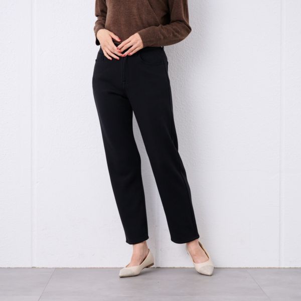 アルガンオイル　裏シャギーストレートパンツ