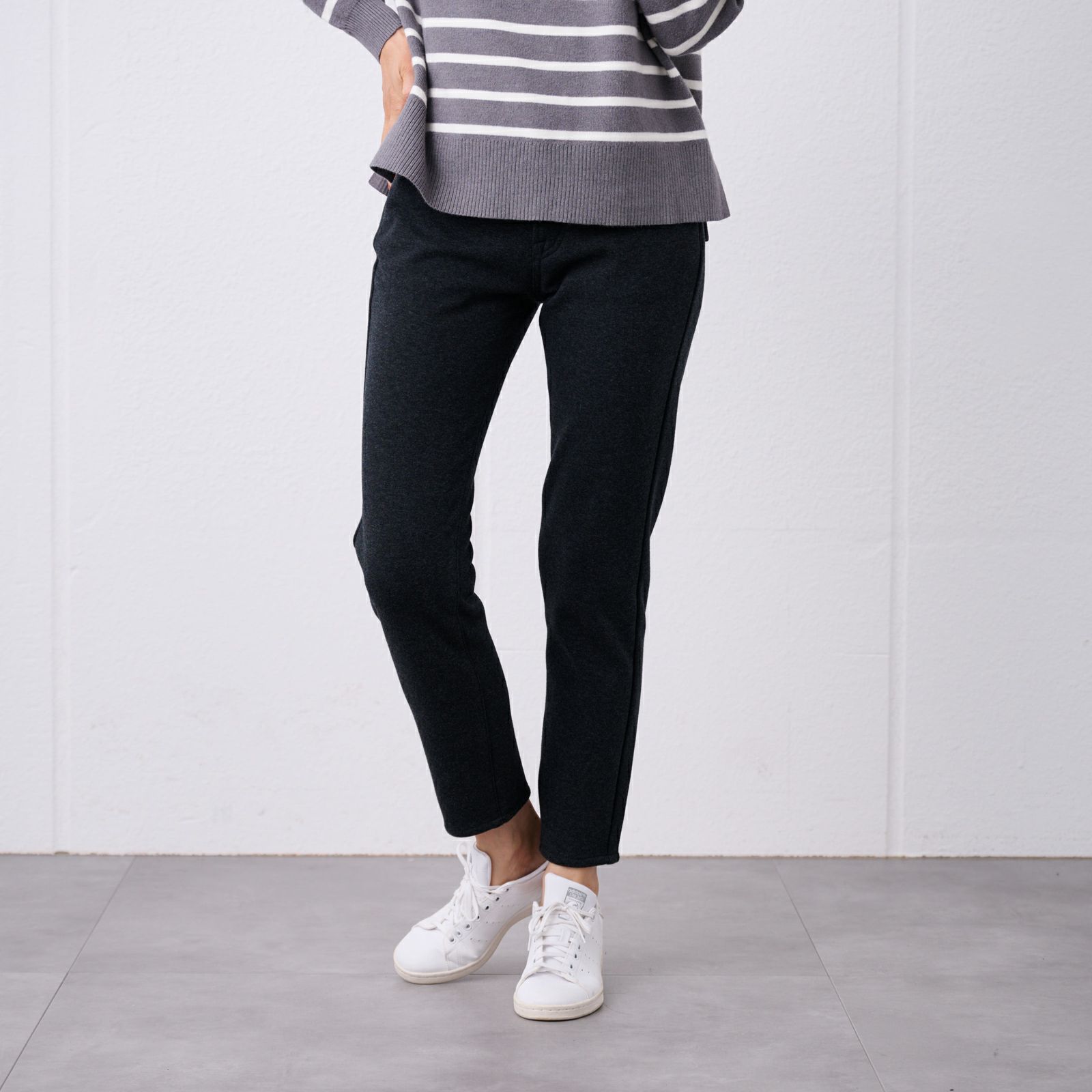 アルガンオイル　裏シャギースリムパンツ