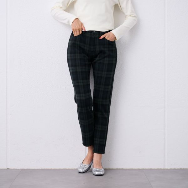 アルガンオイル　裏シャギースリムパンツ