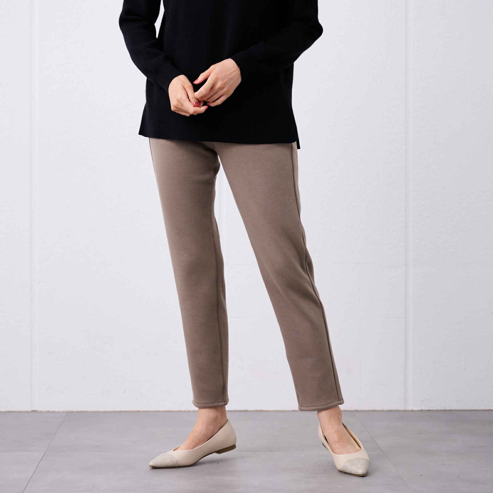 アルガンオイル　裏シャギースリムパンツ