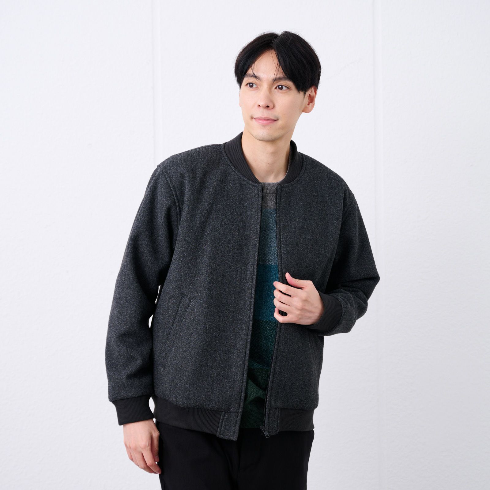 ウールライクＭＡ１ブルゾン