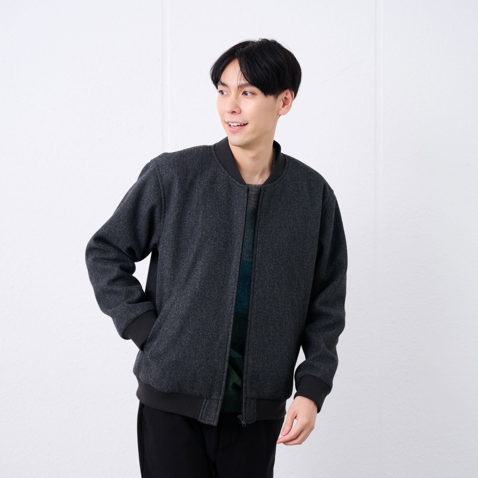 ウールライクＭＡ１ブルゾン