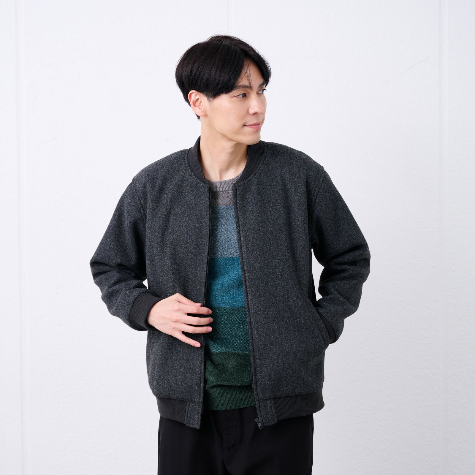 ウールライクＭＡ１ブルゾン