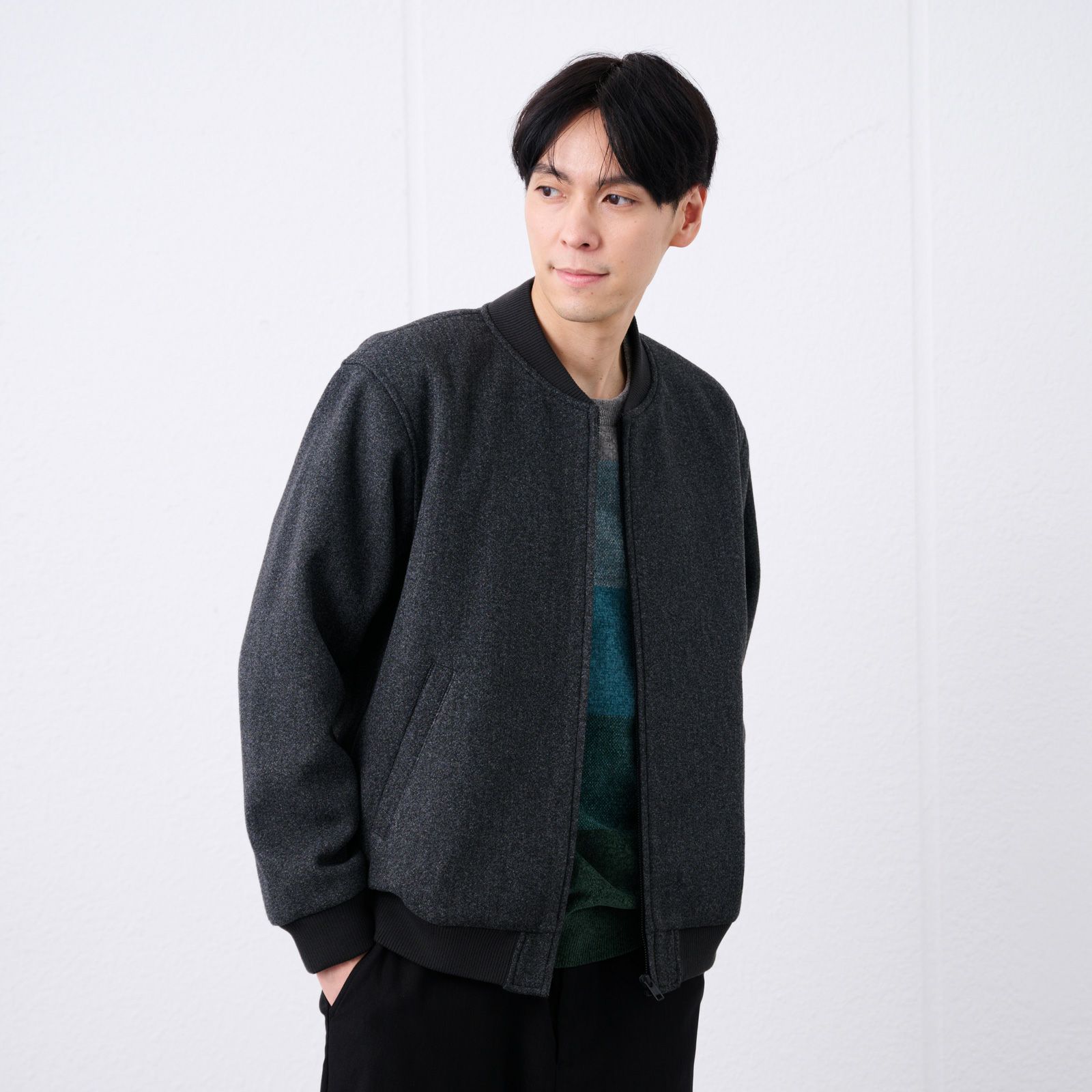 ウールライクＭＡ１ブルゾン