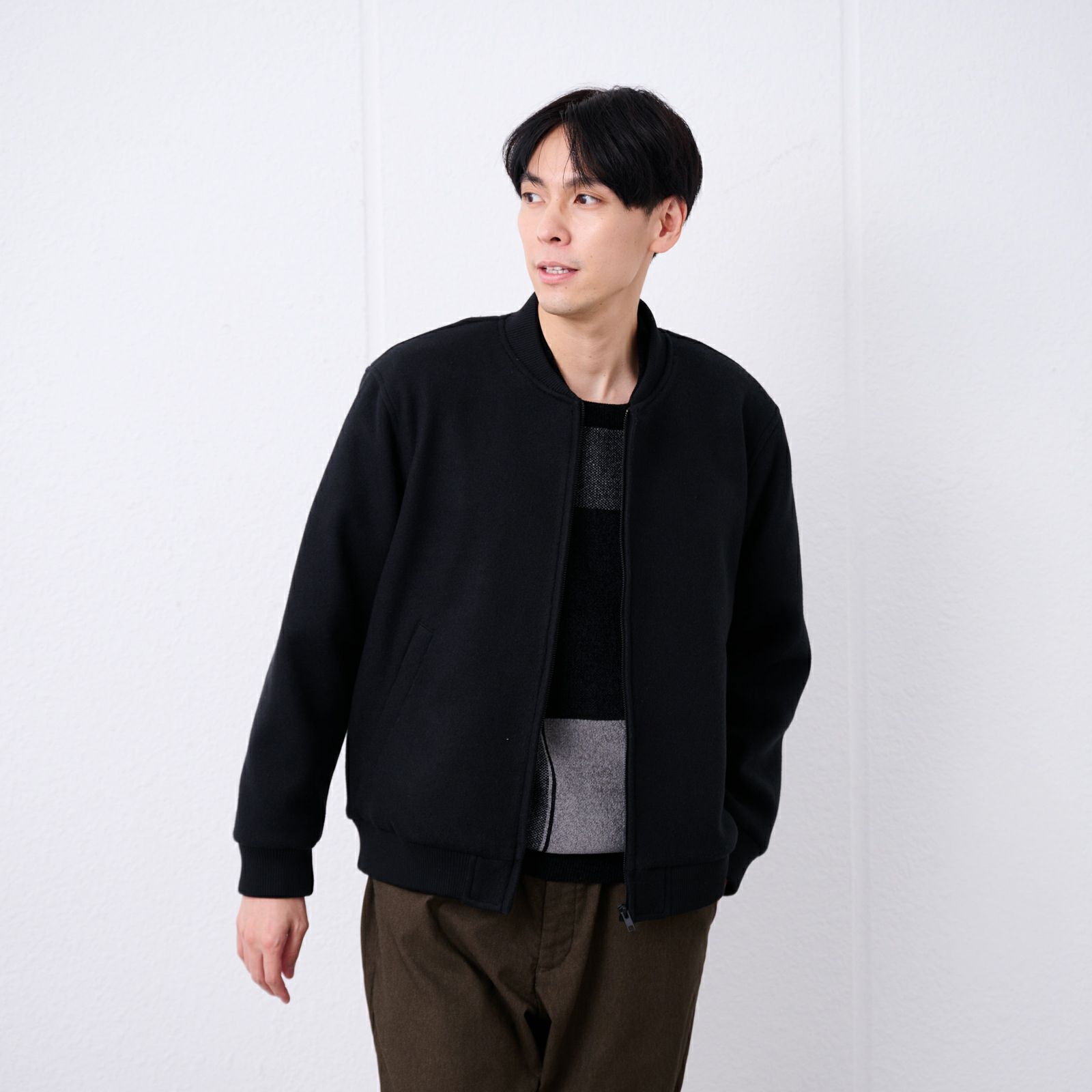 ウールライクＭＡ１ブルゾン