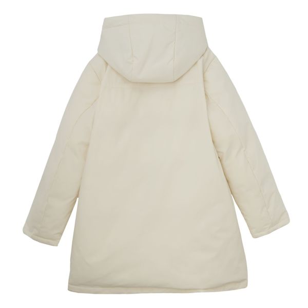 ピースフィットウォーム　保温中わたボリュームフードロングコート