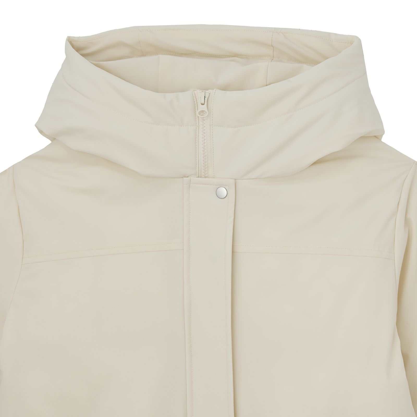 ピースフィットウォーム　保温中わたボリュームフードロングコート