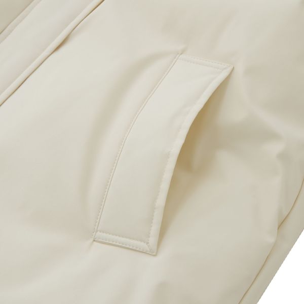 ピースフィットウォーム　保温中わたボリュームフードロングコート