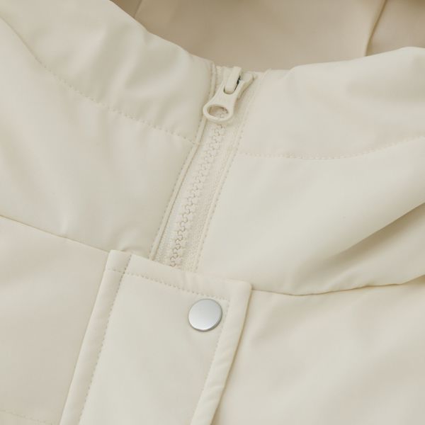 ピースフィットウォーム　保温中わたボリュームフードロングコート