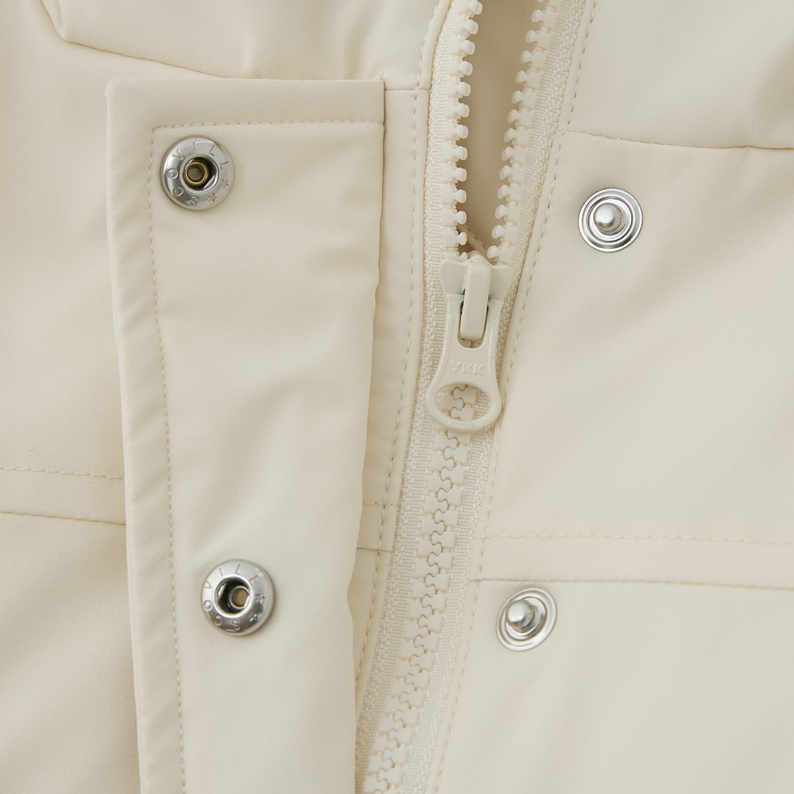 ピースフィットウォーム　保温中わたボリュームフードロングコート