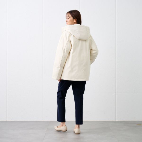 ピースフィットウォーム　保温中わたボリュームフードブルゾン