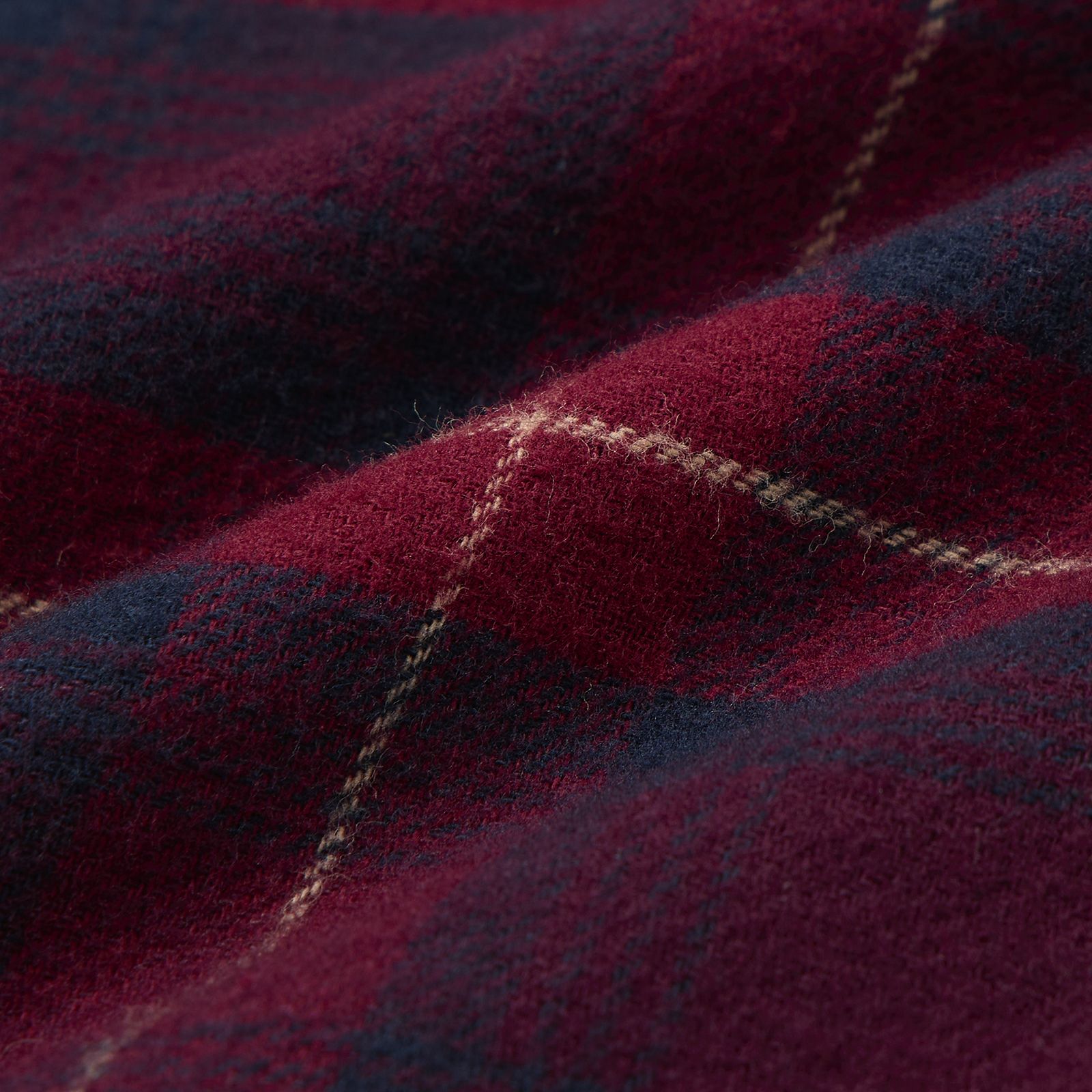 【てまラク】フランネル長袖レギュラーシャツ