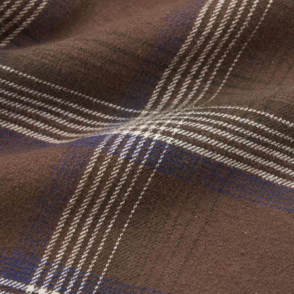 【てまラク】フランネル長袖レギュラーシャツ