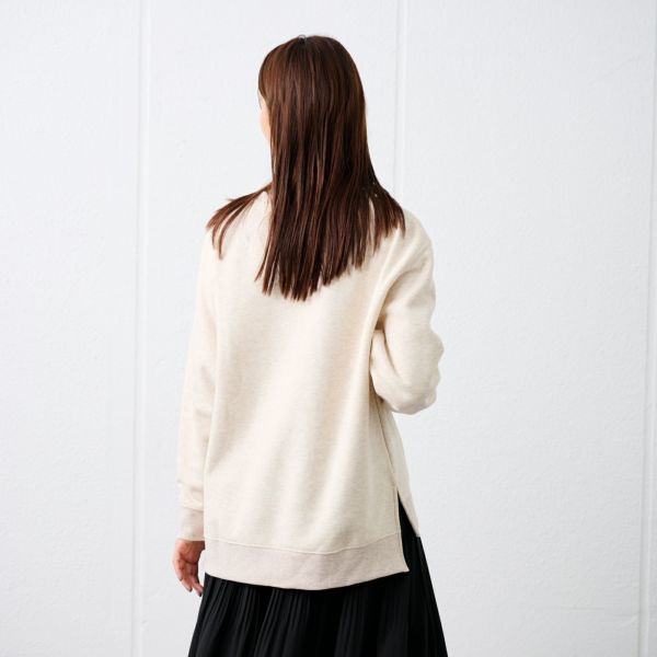 裏起毛プルオーバー