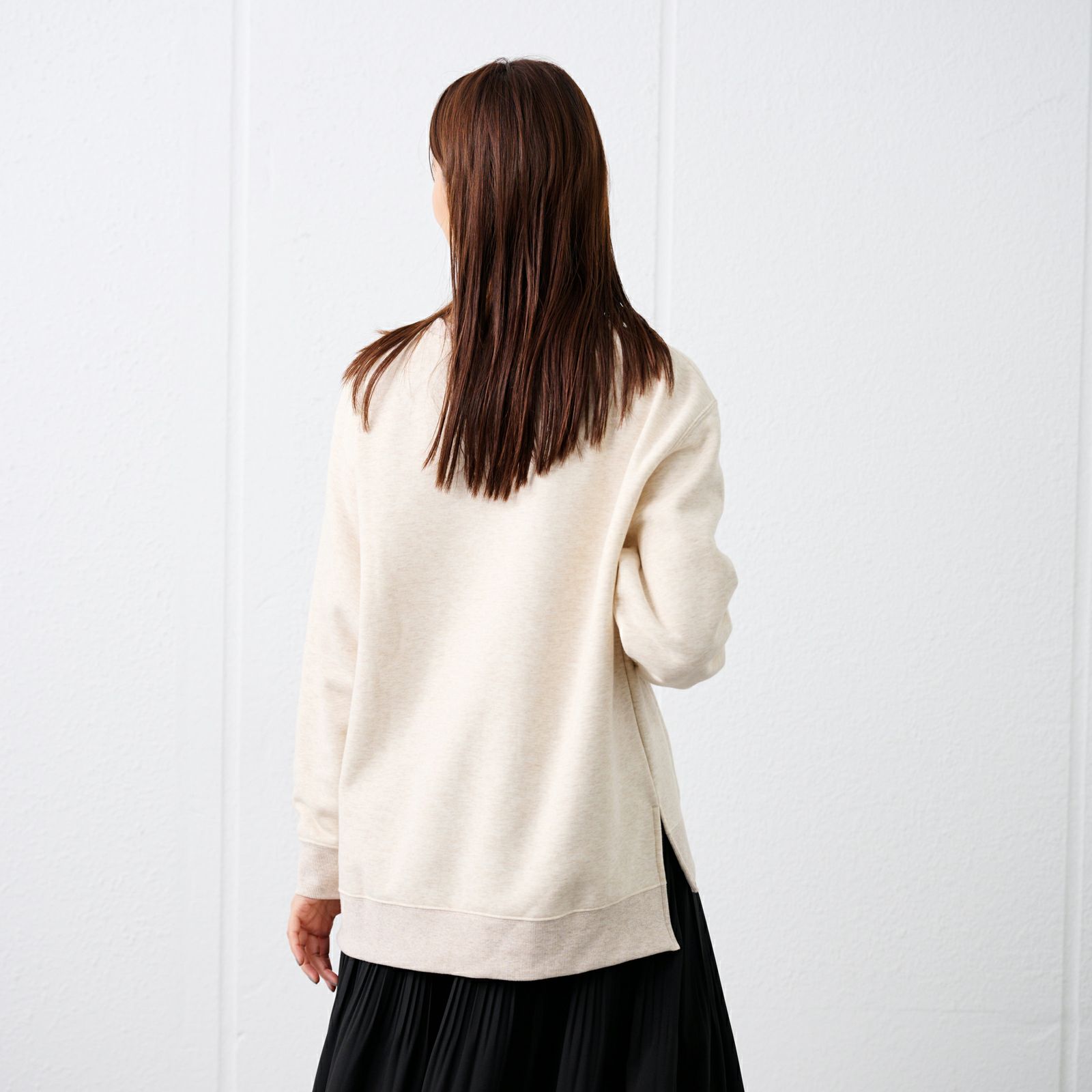 裏起毛プルオーバー