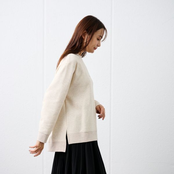 裏起毛プルオーバー