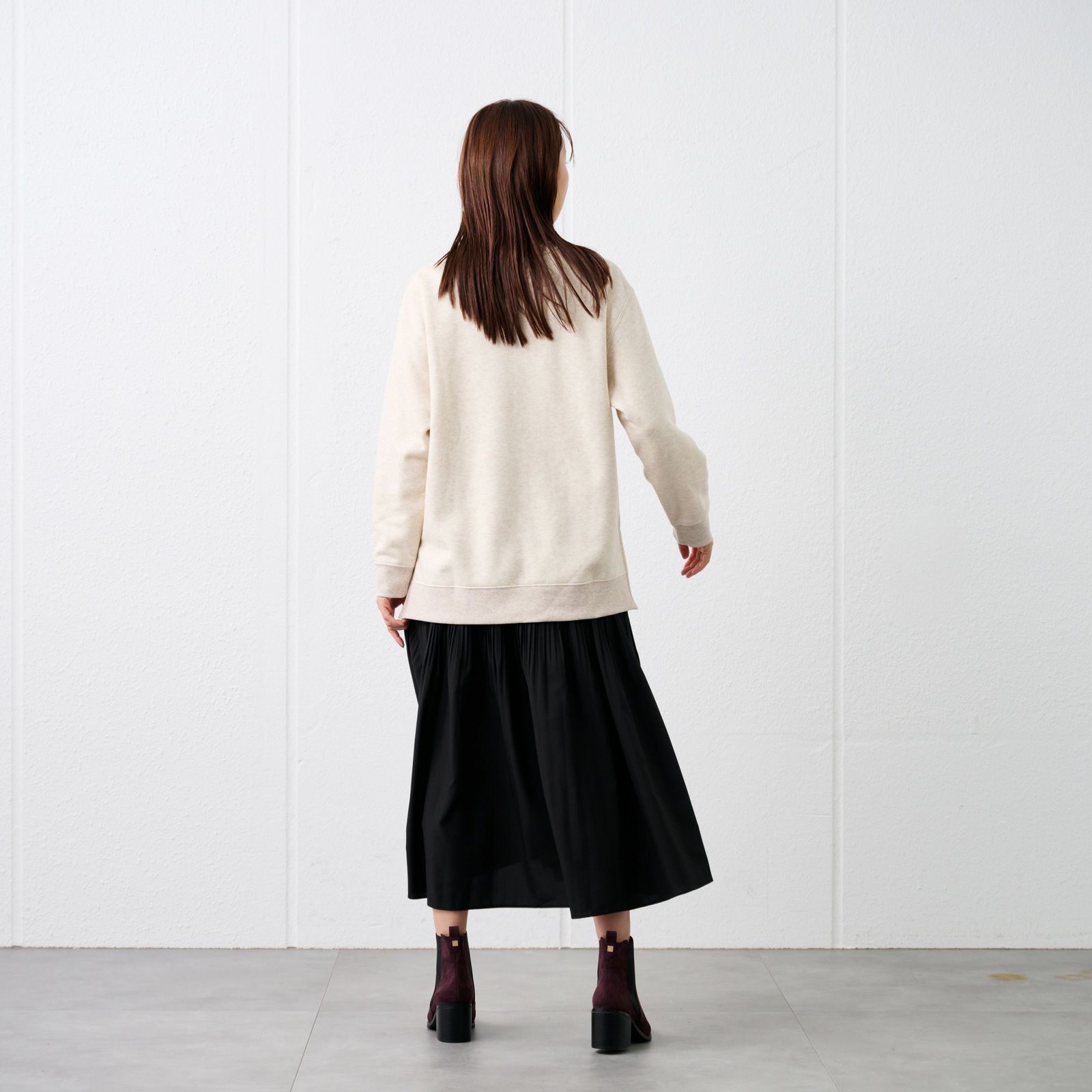 裏起毛プルオーバー