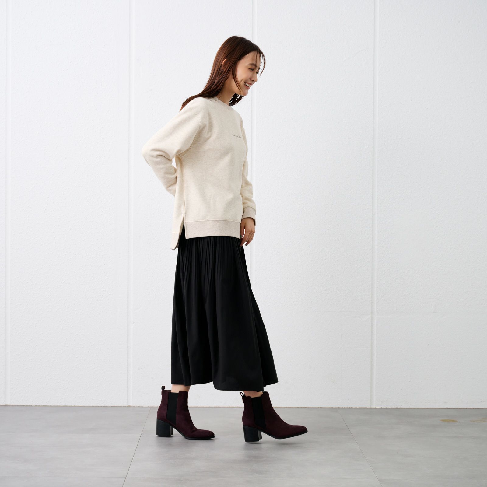 裏起毛プルオーバー