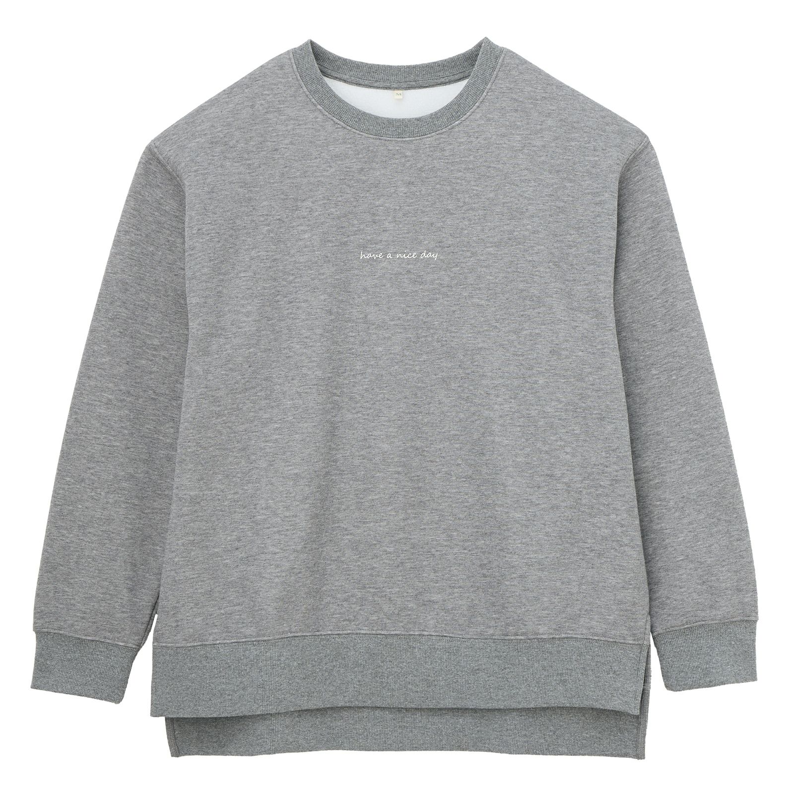 裏起毛プルオーバー