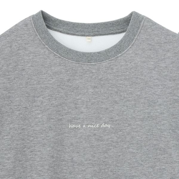 裏起毛プルオーバー