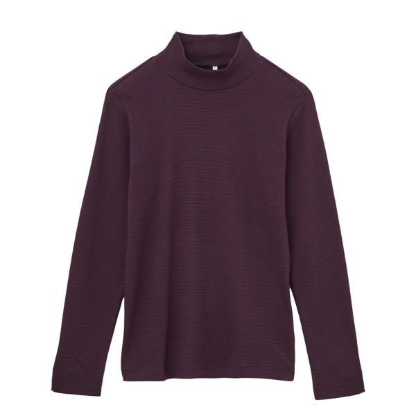コットン１００起毛　ハイネック長袖Tシャツ