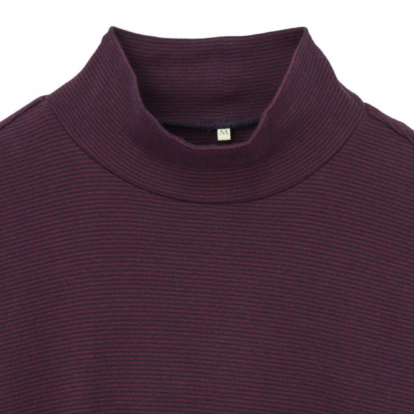 コットン１００起毛　ハイネック長袖Tシャツ