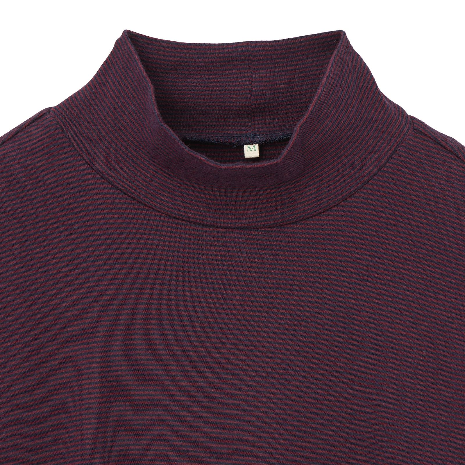 コットン１００起毛　ハイネック長袖Tシャツ