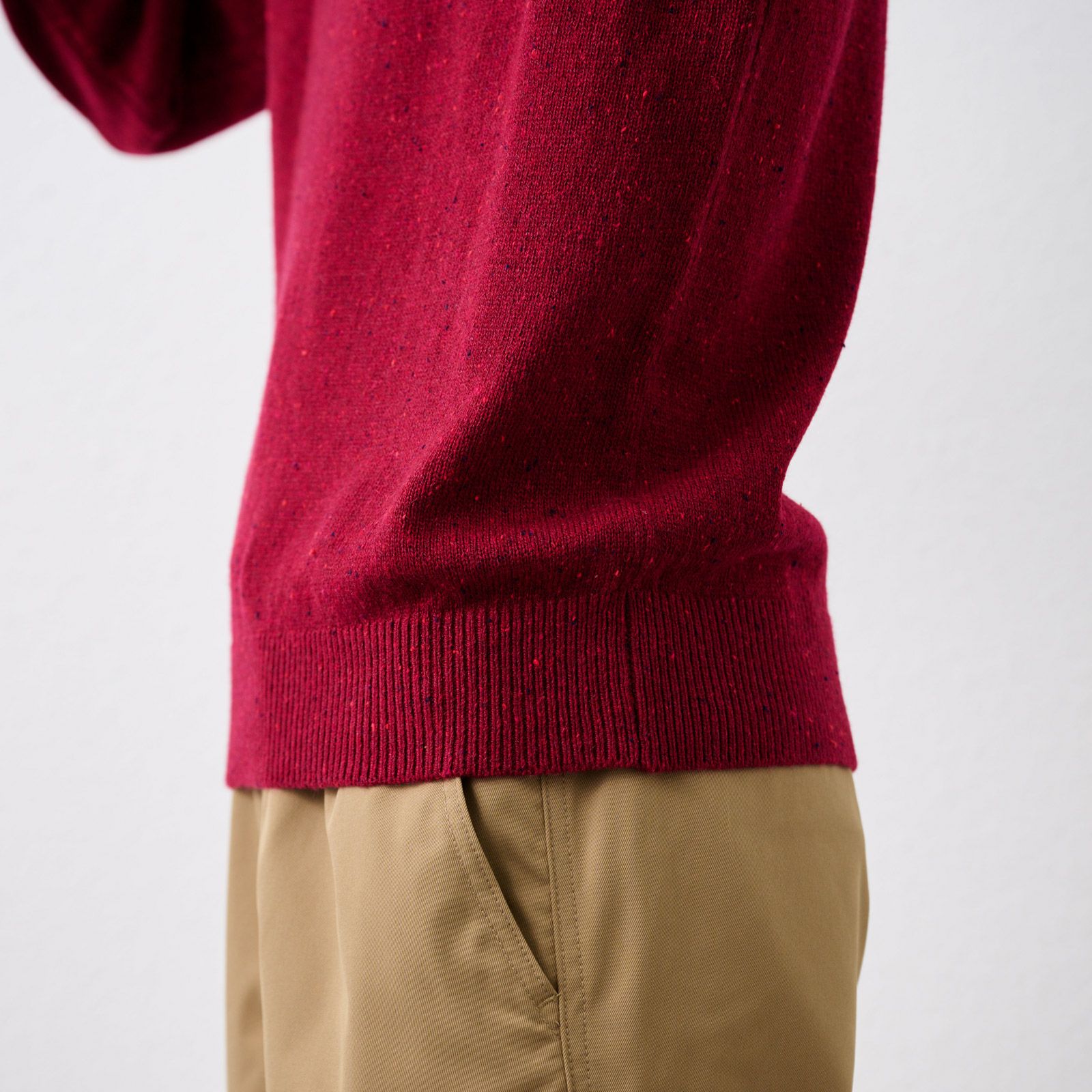 ネップヤーン　タートルネックプルオーバー