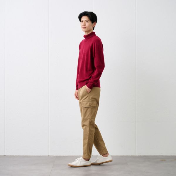 ネップヤーン　タートルネックプルオーバー
