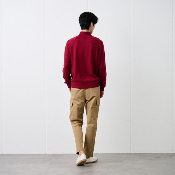 ネップヤーン　タートルネックプルオーバー