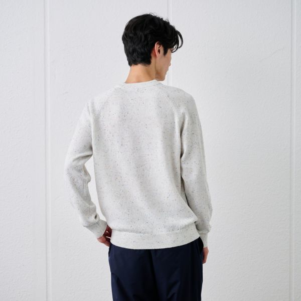 ネップヤーン　クルーネックプルオーバー