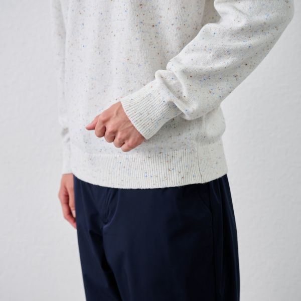 ネップヤーン　クルーネックプルオーバー