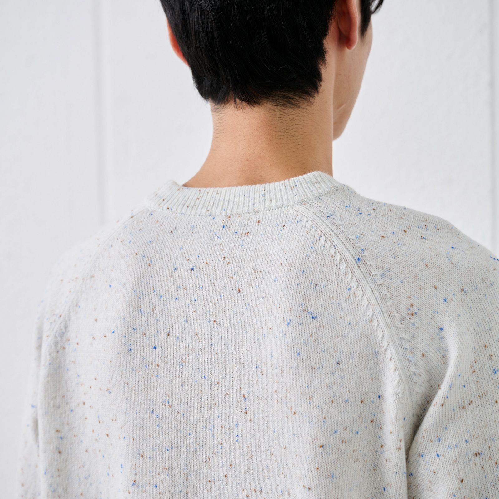 ネップヤーン　クルーネックプルオーバー