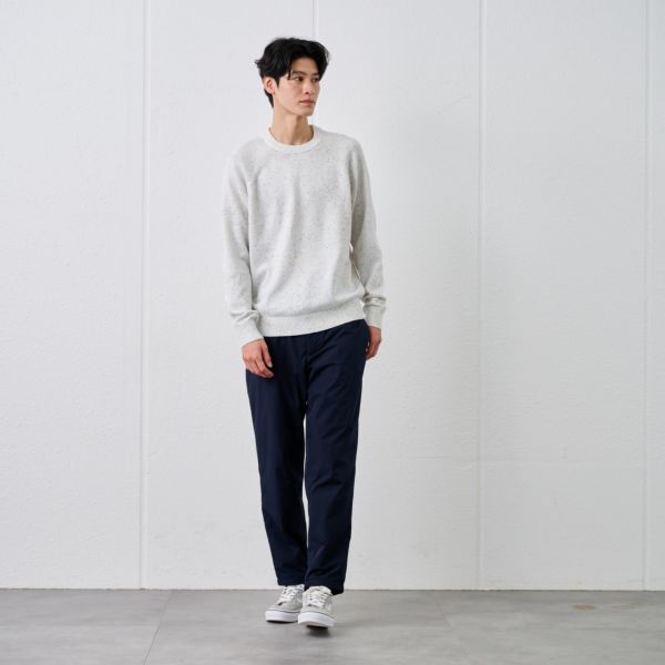 ネップヤーン　クルーネックプルオーバー
