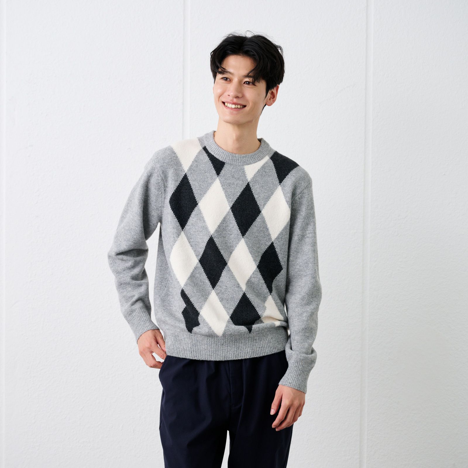 ブラッシュヤーン　クループルオーバーアーガイル