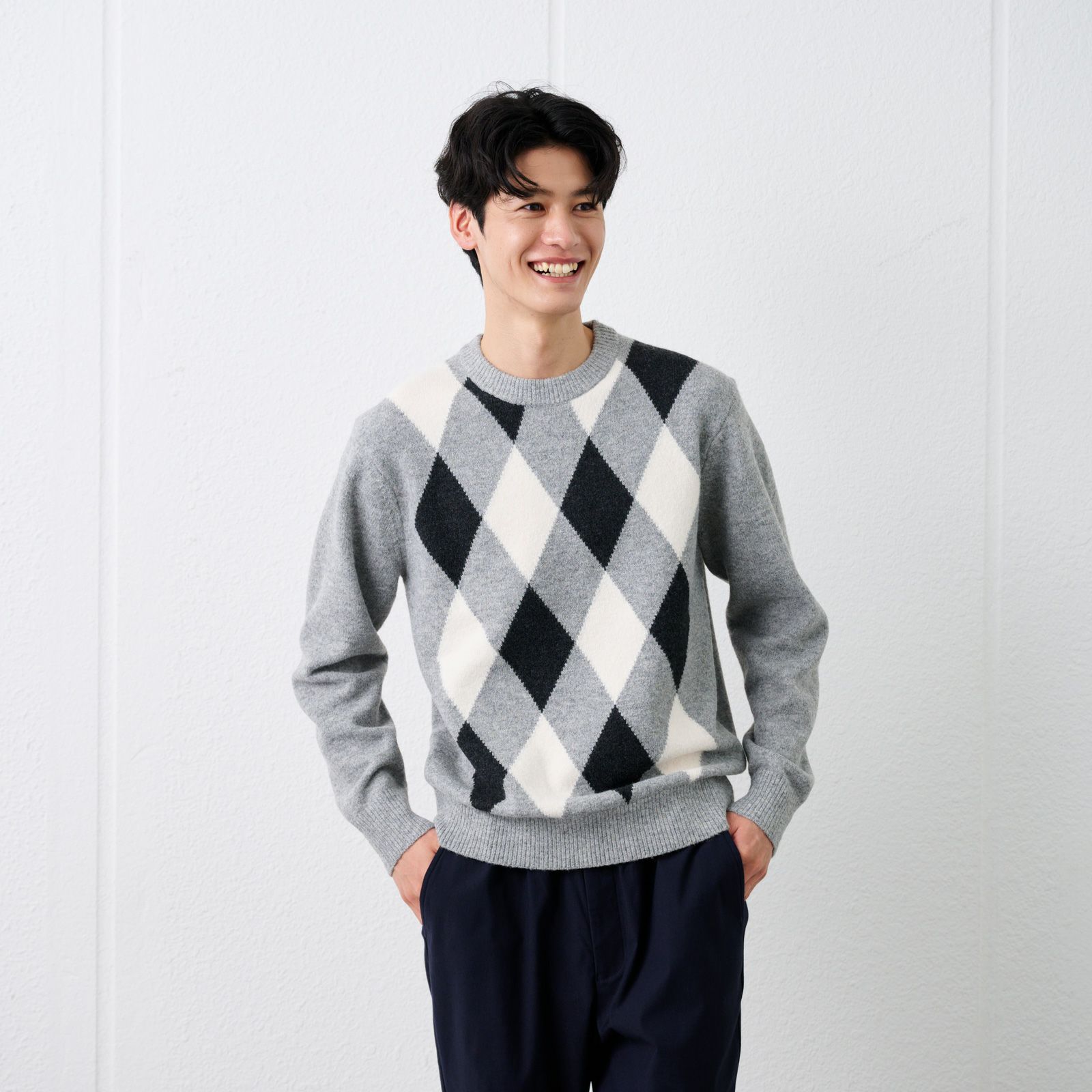 ブラッシュヤーン　クループルオーバーアーガイル