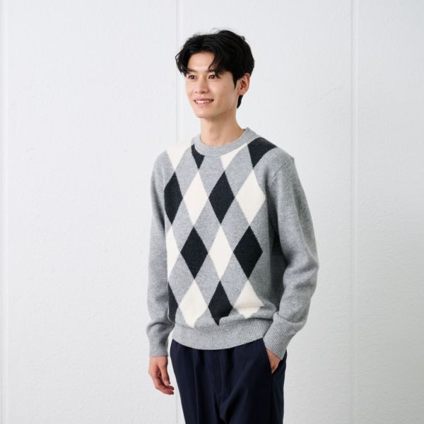 ブラッシュヤーン　クループルオーバーアーガイル