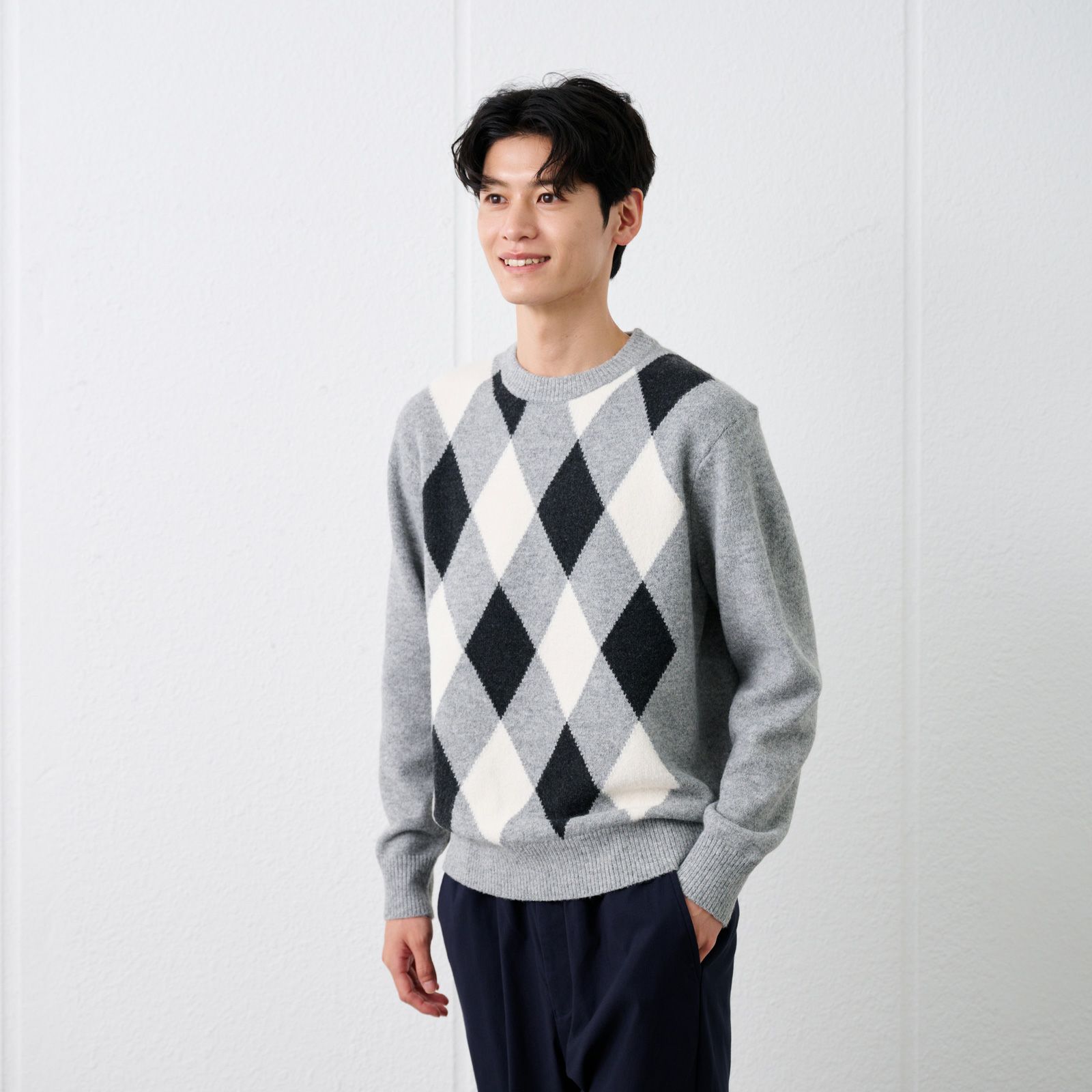 ブラッシュヤーン　クループルオーバーアーガイル