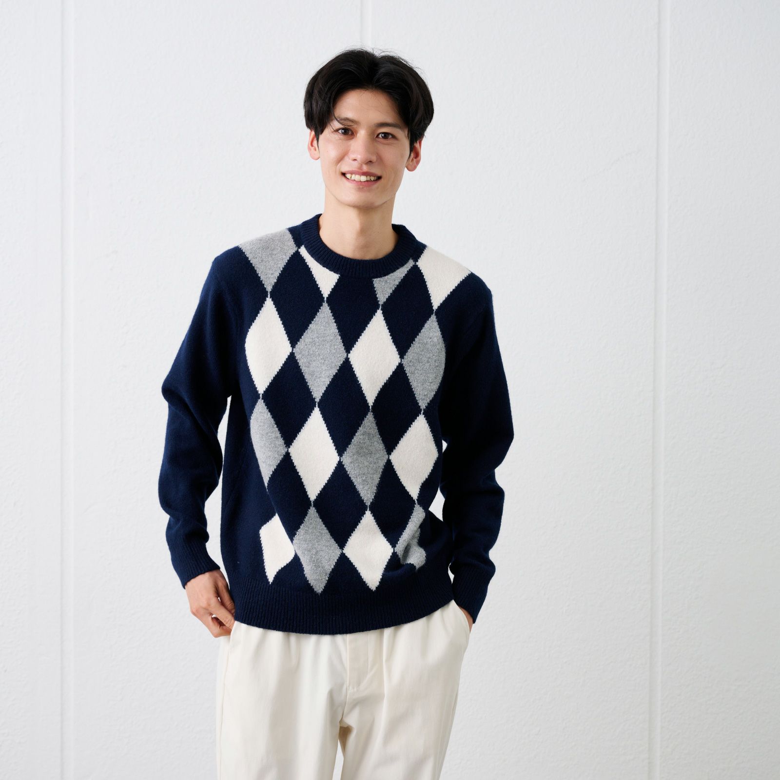 ブラッシュヤーン　クループルオーバーアーガイル