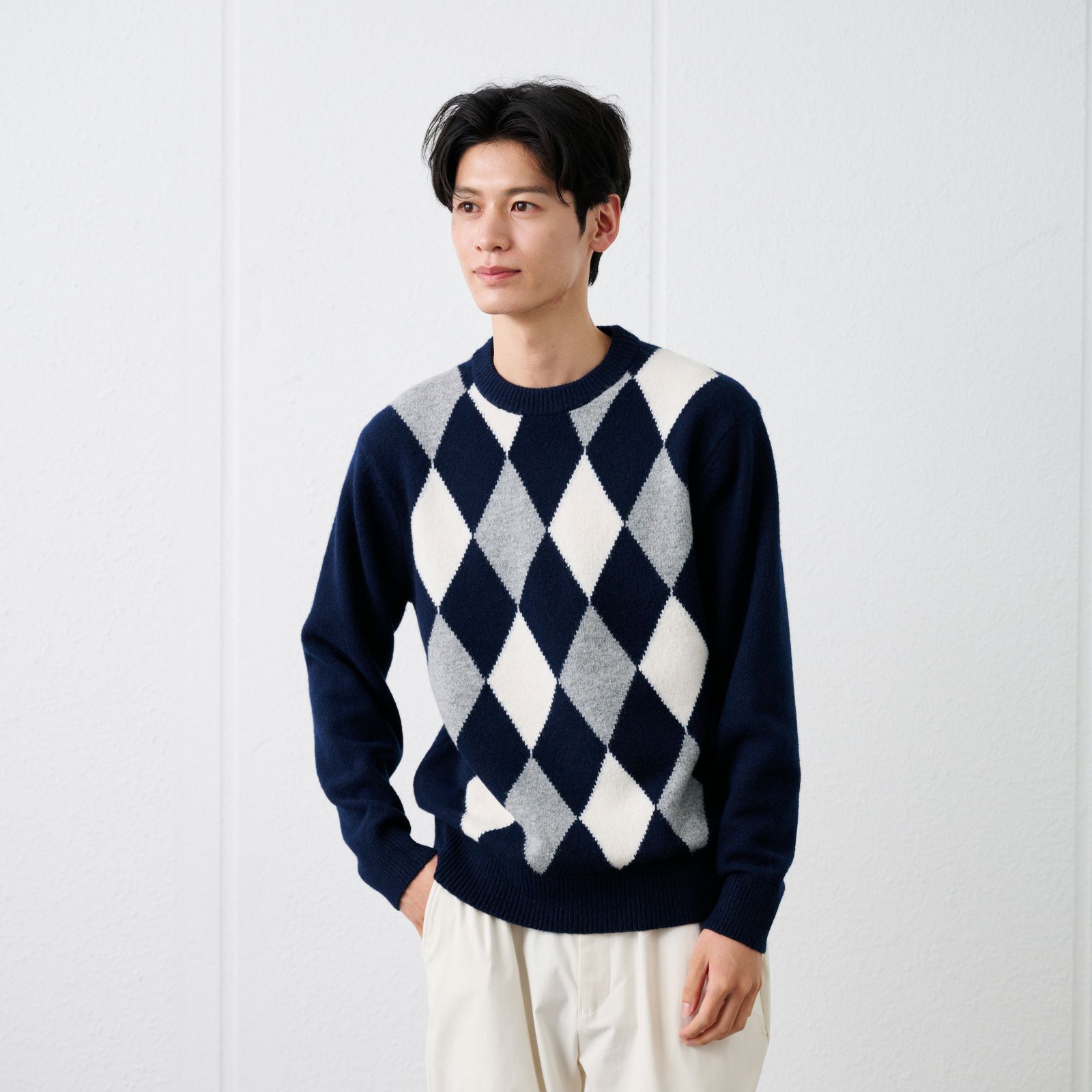 ブラッシュヤーン　クループルオーバーアーガイル